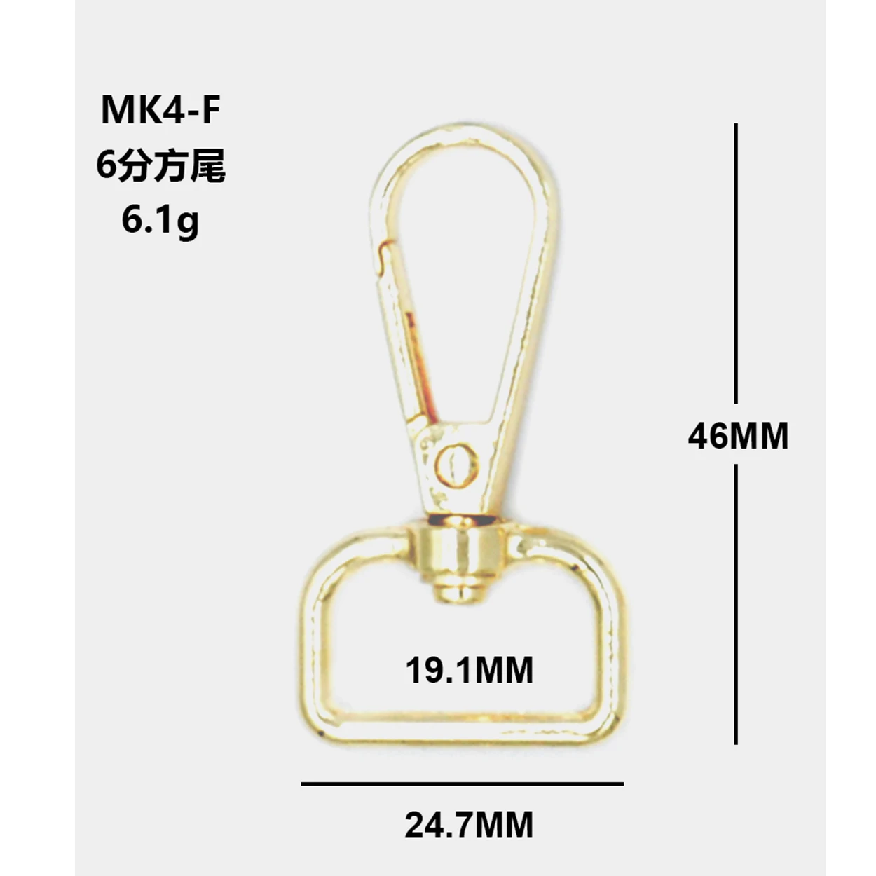 2024 High Quality Swivel Clasps Lanyard Snap Hook Brass Lobster Claw Clasp For Leather Purse Bag