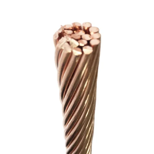 Hard drawn annealed bare copper earth ground wire