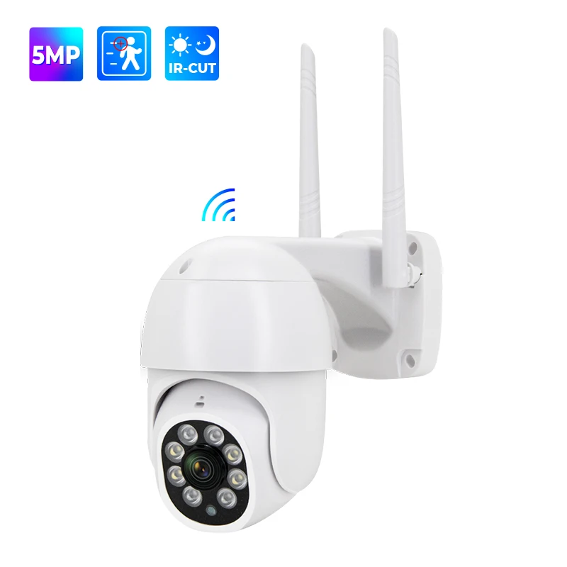 Full HD 5 Megapixels 360 remote viewing cloud storage IP cctv PTZ cam two-way talk outdoor wireless surveillance ptz camera