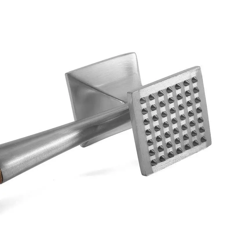 Meat Tenderizer Hammer With Wood Handle Kitchen Mallet Accessories Tools and Gadgets