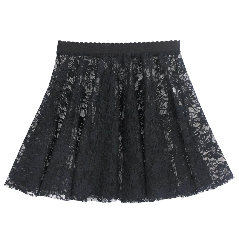 Girls Lace Dance Skirt Pull On Ballet Skirt