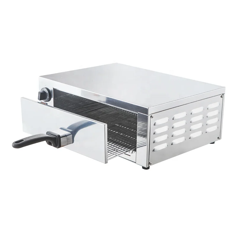 16 Inch Commercial Stainless Steel Pizza Maker Single Layer Countertop  Electric Pizza Oven
