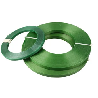 High strength PET strap belt  green embossed pallet packing