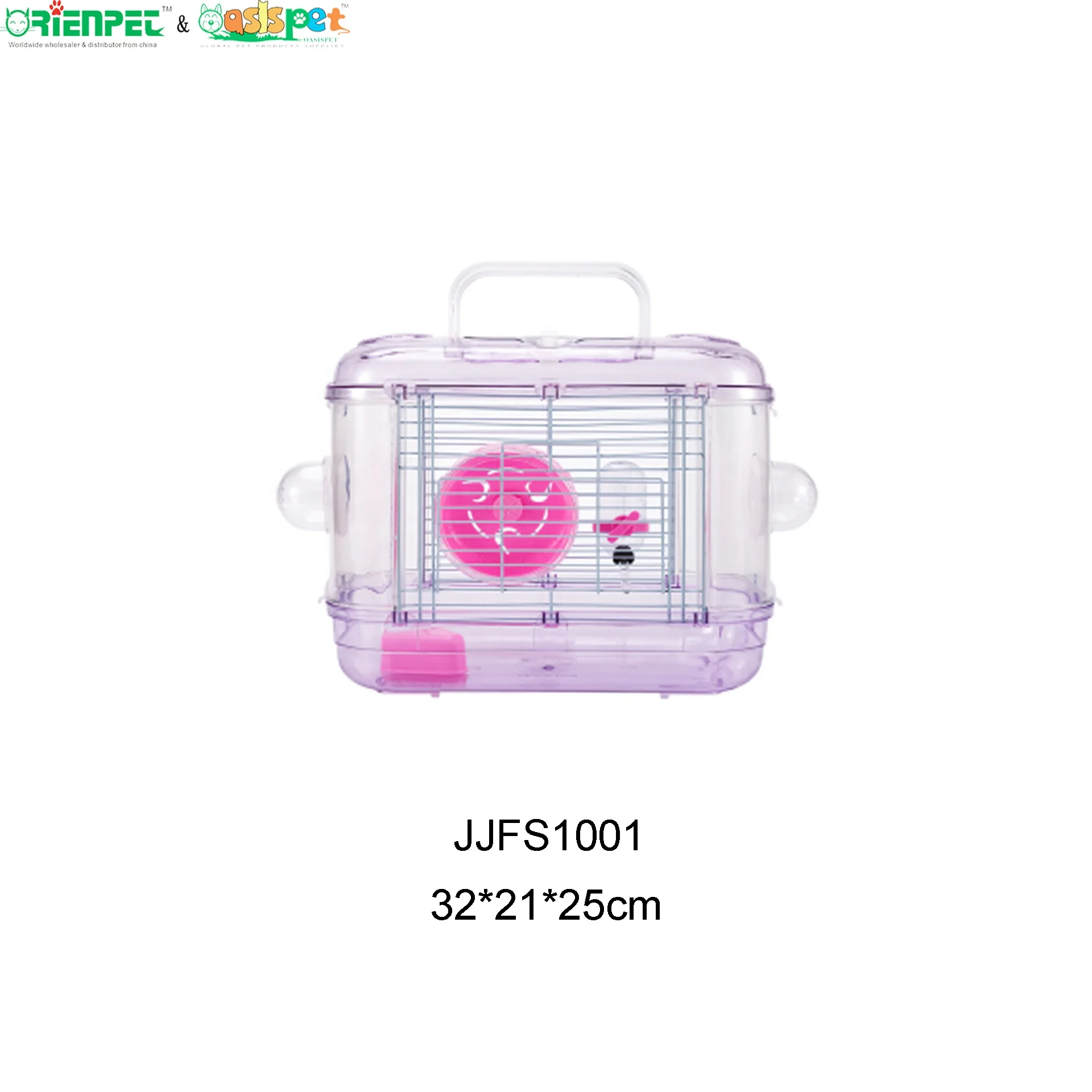ORIENPET & OASISPET Crystal Hamster cage Plastic hamster house Ready stocks JJFS1001 Pet cage products