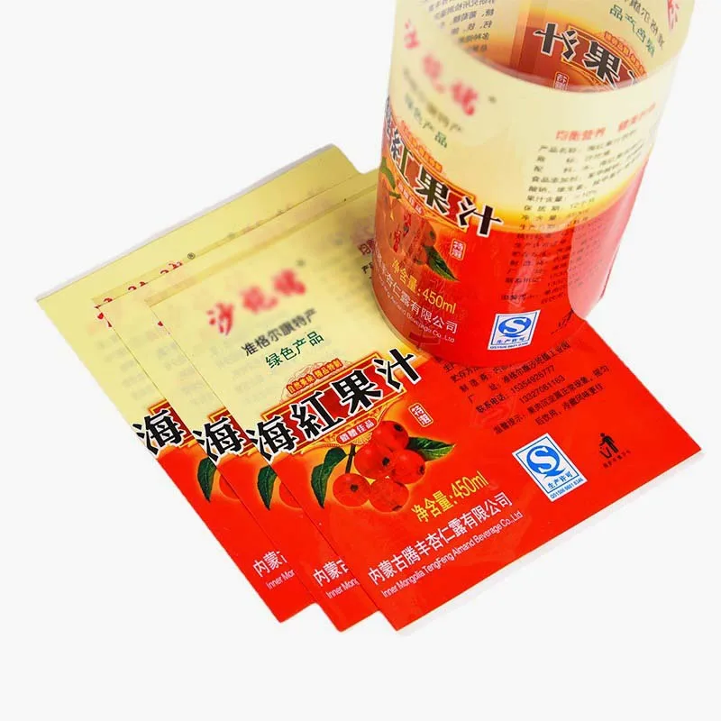 PVC Film Shrink Sleeves Wrap Label for Bottles Packing
