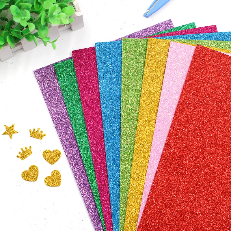 Manufacturers wholesale self adhesive Glitter EVA Foam Sheet