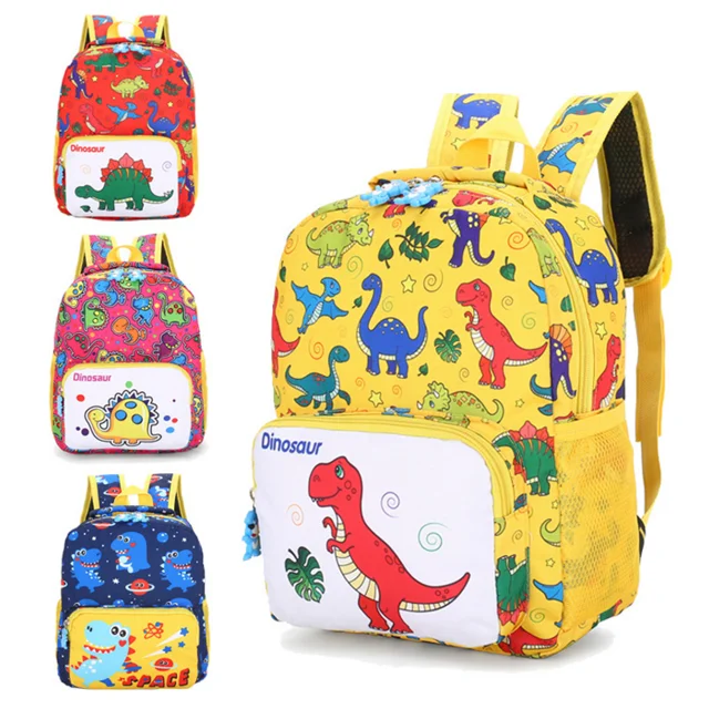 Kids Cartoon Dinosaur Backpack Waterproof Oxford Backpack