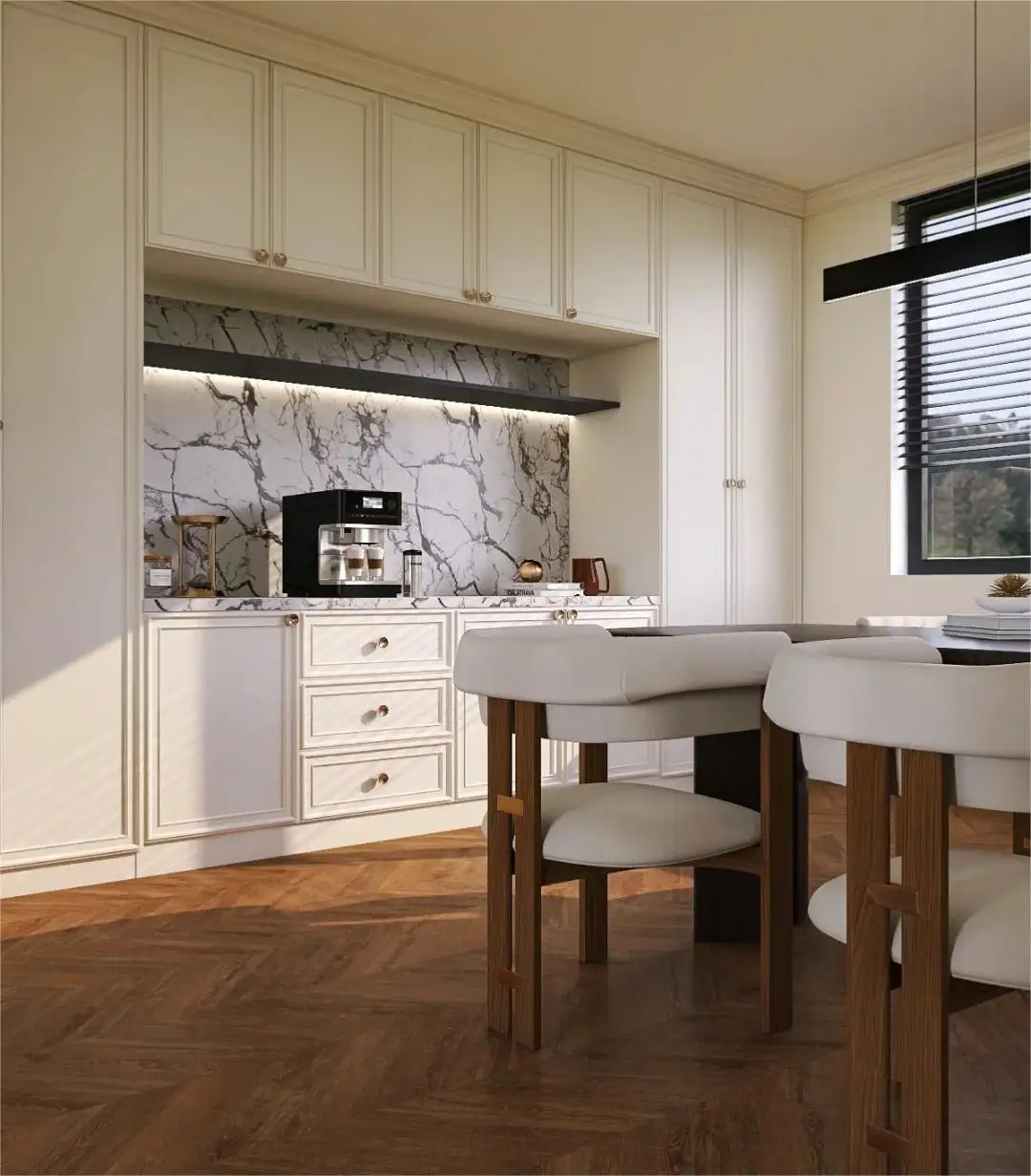 Free Interior Design Service Foshan High quality  Ceiling High Kitchen Cabinet TV Cabinet and Wardrobe