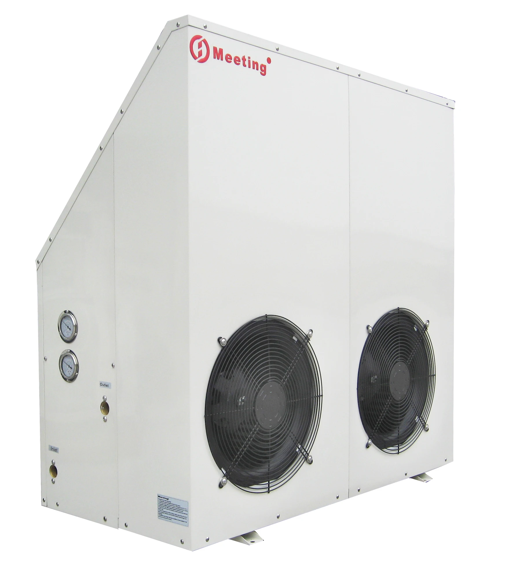Meeting MD30D super low noise EVI heat pump air to water with stainless steel material