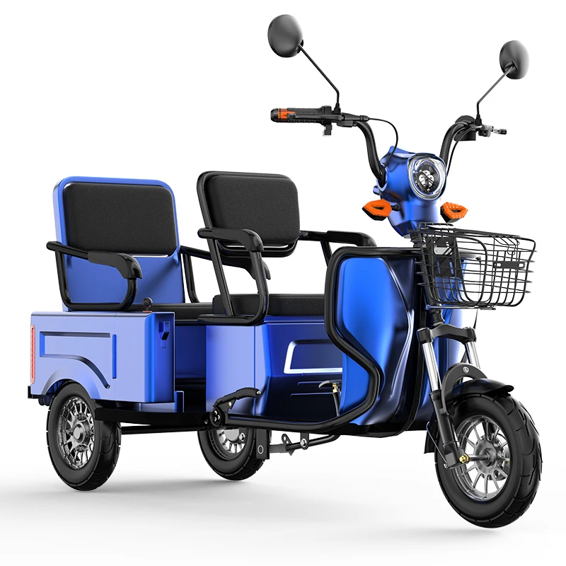 Cross-border export leisure tricycle adult car fashion electric small folding tricycle