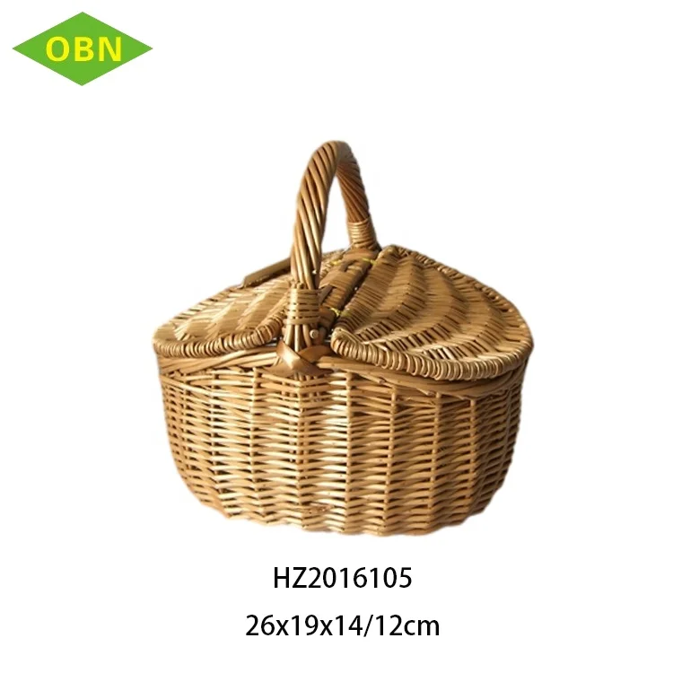 Wholesale New Year wicker baskets willow celebration storage rattan candy handmade fruit and vegetable basket