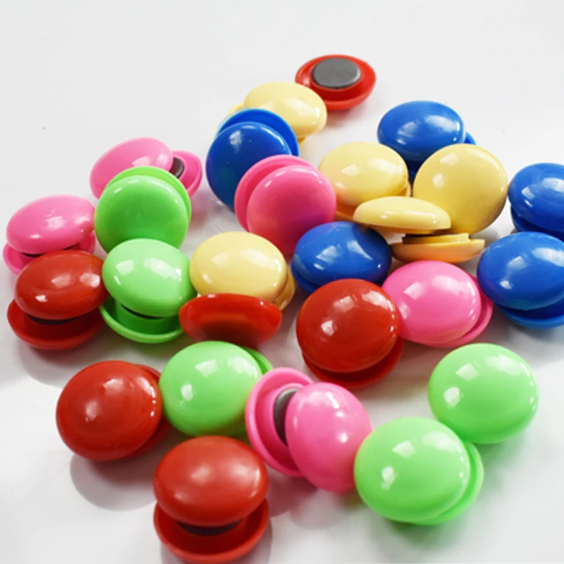 Оптовая продажа, Офисная цветная Магнитная круглая доска 30 мм, магнитные учебные пособия, магнитные бусины, магнитная пряжка, магниты на холодильник