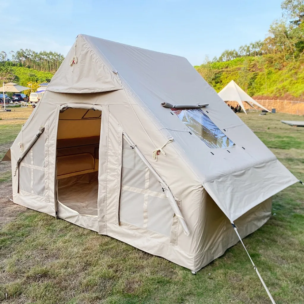 Winsun Outdoor Portable Inflatable Camping Tent Thickened Rainproof Inflatable Tent for Family