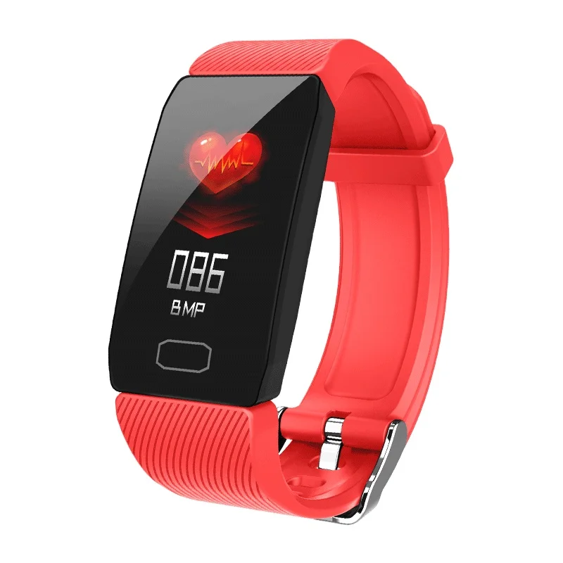  Новый 2020 1 3 дюймов сенсорный экран Смарт-часы Ip68 Smartbracelet Q1 для мужчин и женщин в форме сердца крыса мониторинга спортивный браслет занятий