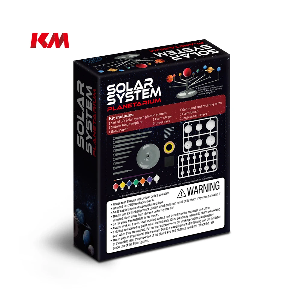 hot selling solar system assorted planet mold colour pigment planet tarium instruction book