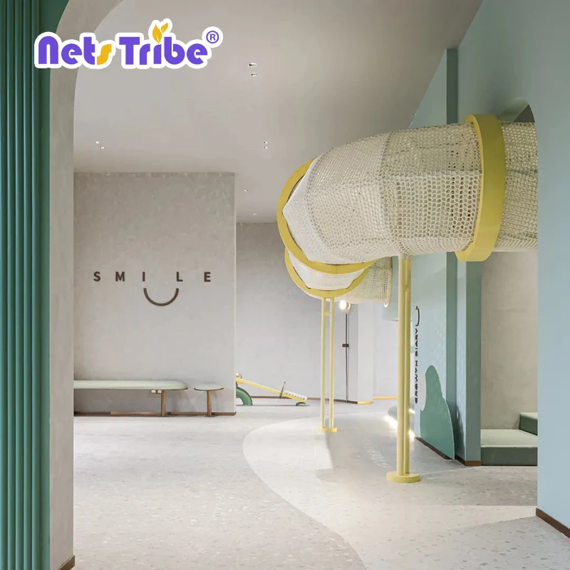 Factory professional sale commercial kids playground equipment with climbing nets and  indoor playground for park