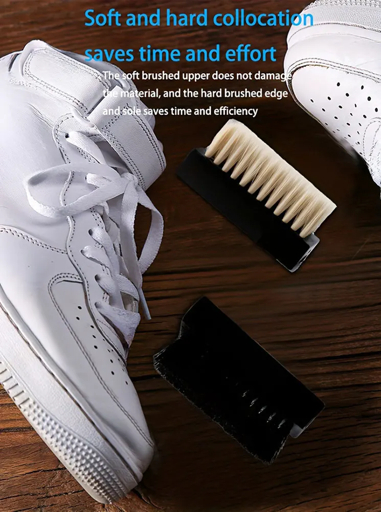 pig sideburns wood bristle sneaker cleaning brush Used To Shoes Cleaning