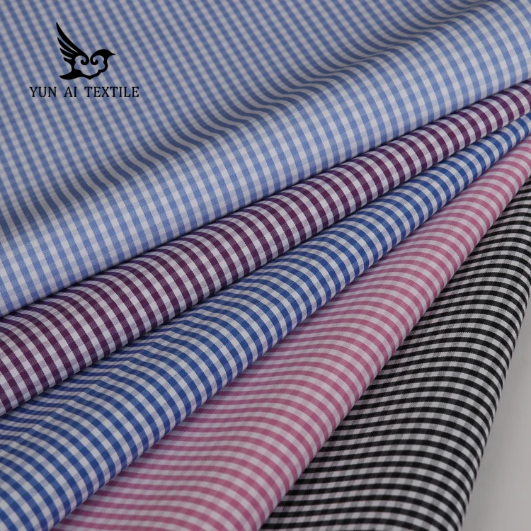 Ready goods factory direct price TC 58 42 check plaid yarn dyed fabric