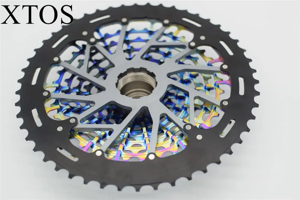 
Xtos Ultimate Mtb11Speed 9-50TCassette Ult Xd Cassette Rainbow Steel Ultralight Freewheel Sprocket 