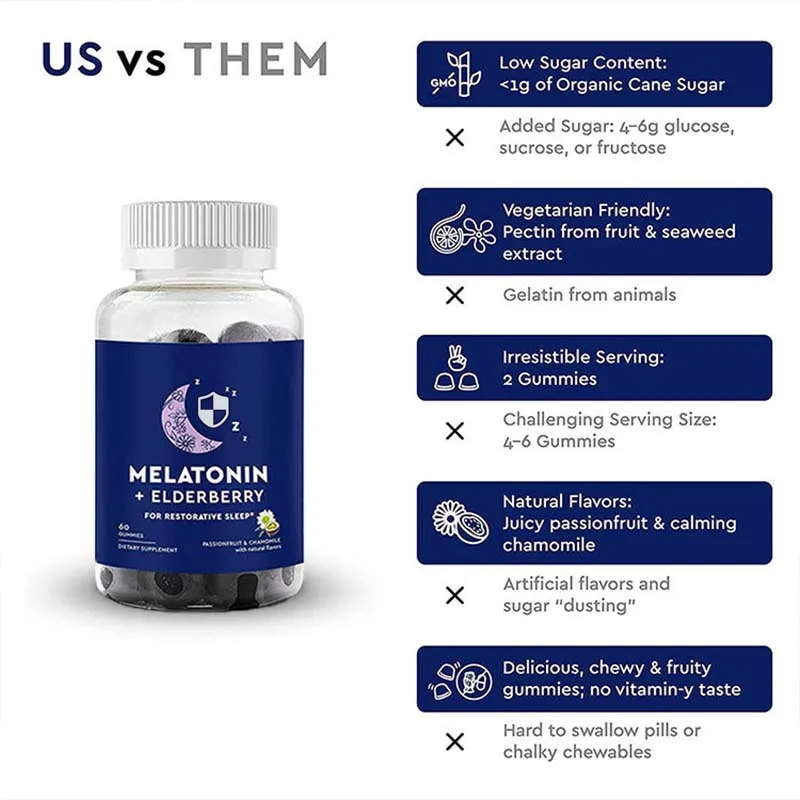 Melatonin Insomnia 500mg Tablets Strong Sleeping Pills Gummies