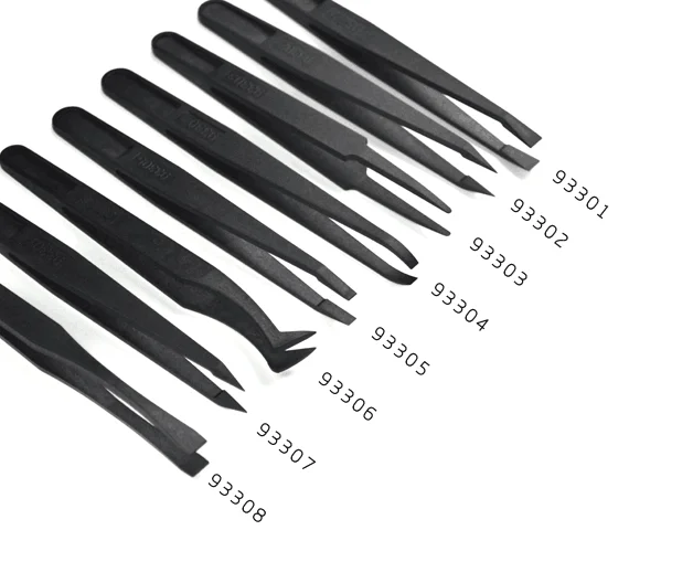 ESD Antistatic Stainless Tweezers with Electronics Factory ESD Tweezers