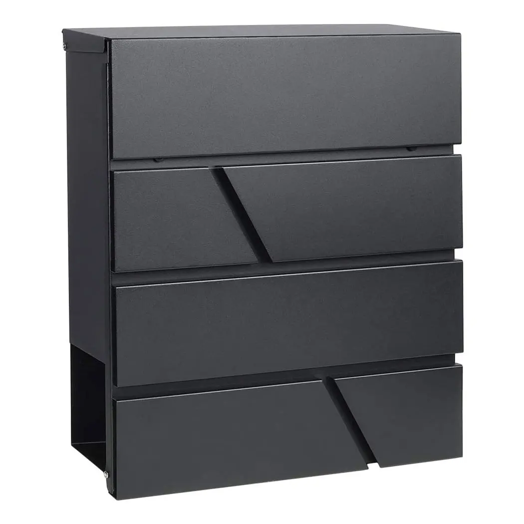 YA01 Custom High Quality Modern American wall mounted Stainless Steel MailBox postbox Metal Mailbox