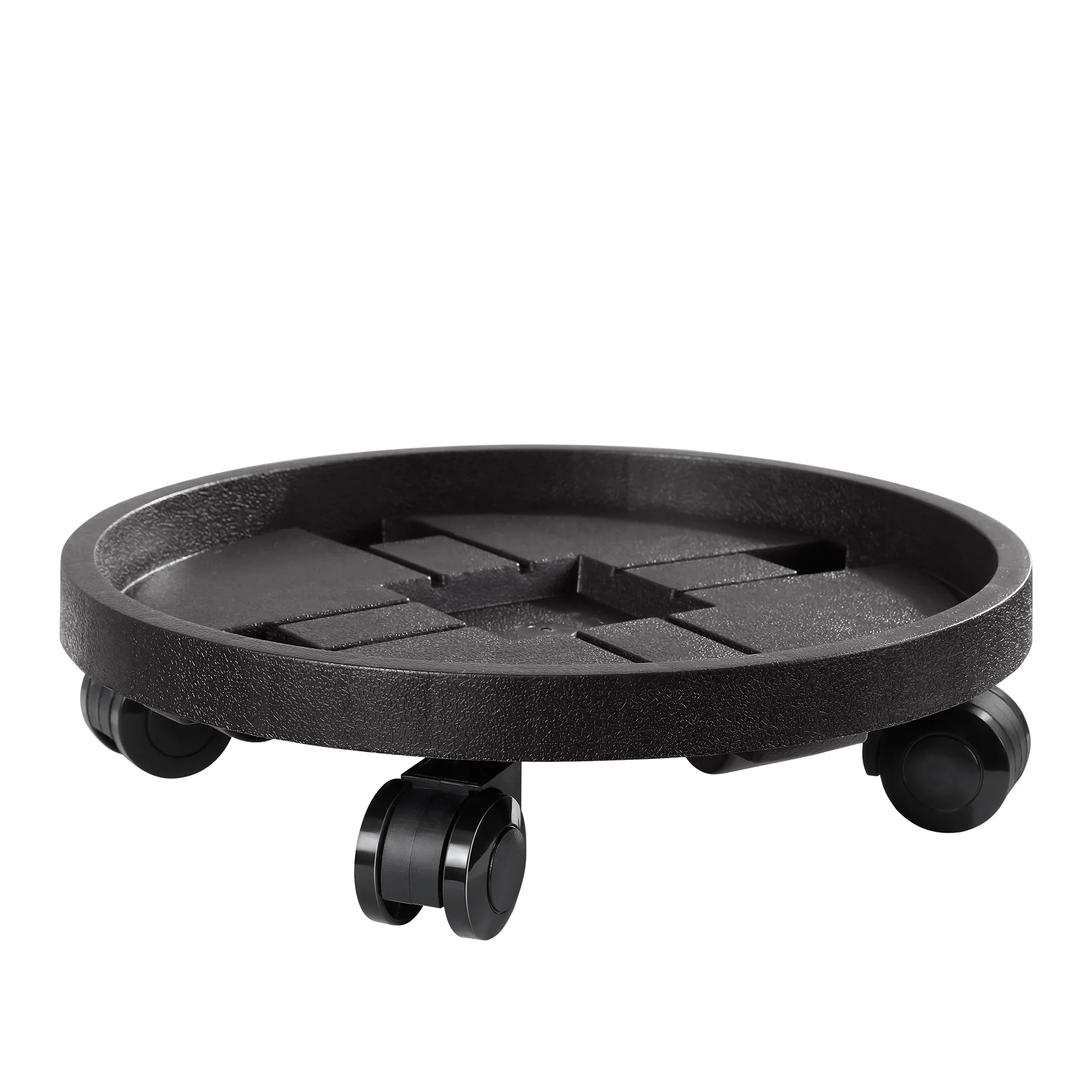 14.5 Inch Heavy Duty Plant Caddy with Wheels,Rolling Planter Stand Pot Trolley,Wheeled Saucer Tray Potted Flower Mover Dolly