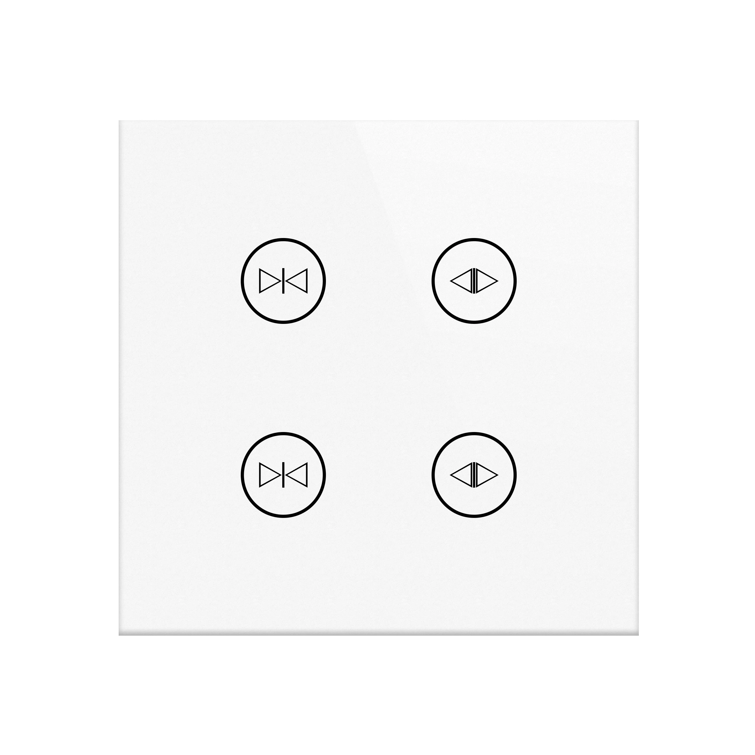 SZMYQ Smart Home Tuya App Control WiFi ZigBee Touch Panel Tempered Glass Smart Curtain Switch 1Gang and 2Gang