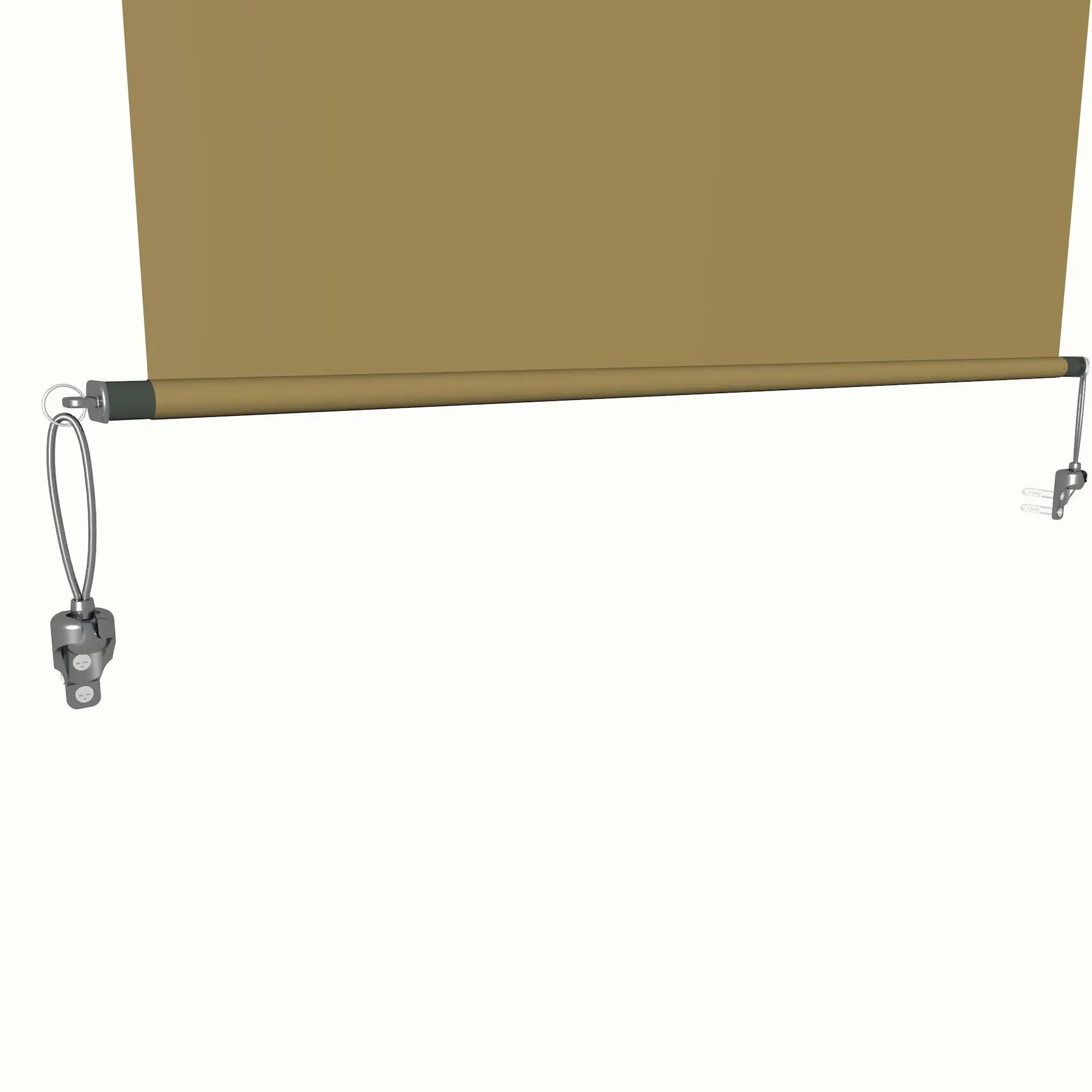 Customized Outdoor Vertical Drop Awning Smart Windproof Zip Track Roller  Vertical Awning Sunshades Blinds for Garden Building