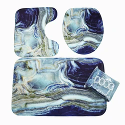 Роскошная 3d-занавеска для душа, комплект из 4 предметов для ванной комнаты, домашний декор, Прямая поставка