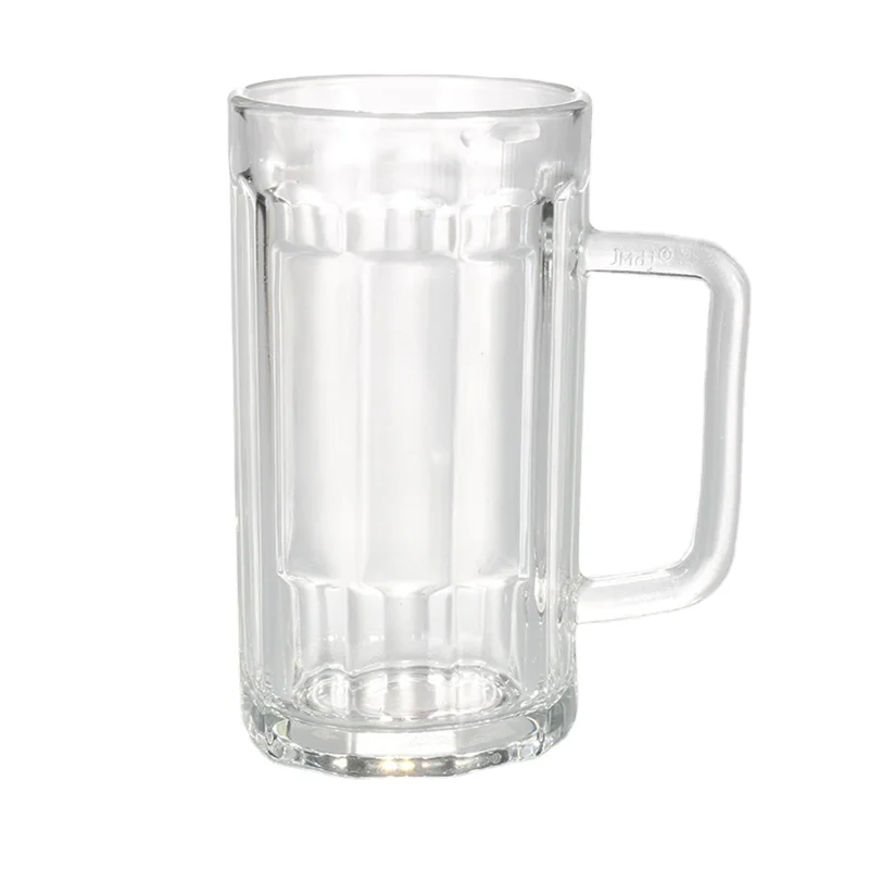 Novelty Glass Draft Beer Milk Tea Coffee Water Juice Drinking Mug Home Glassware Budweiser Cups With Handle Taza De Cerveza