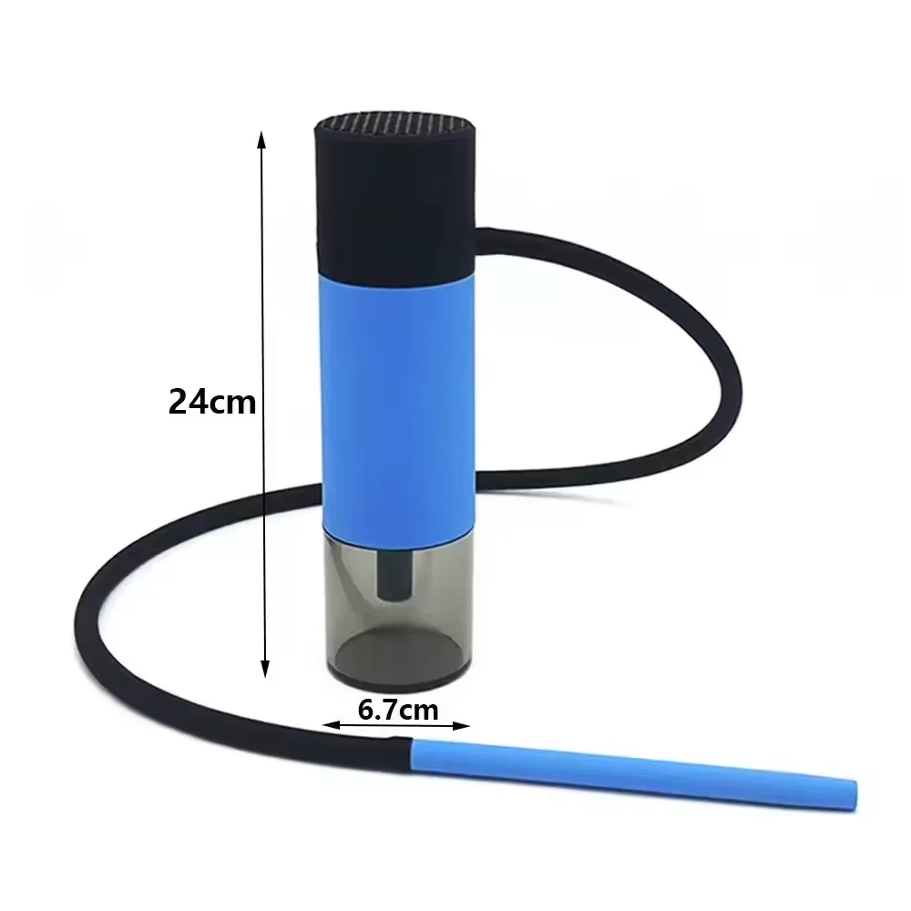 2024 Wholesale portable Travel hookah shisha car hookah cup Portable Hookah with Led Light