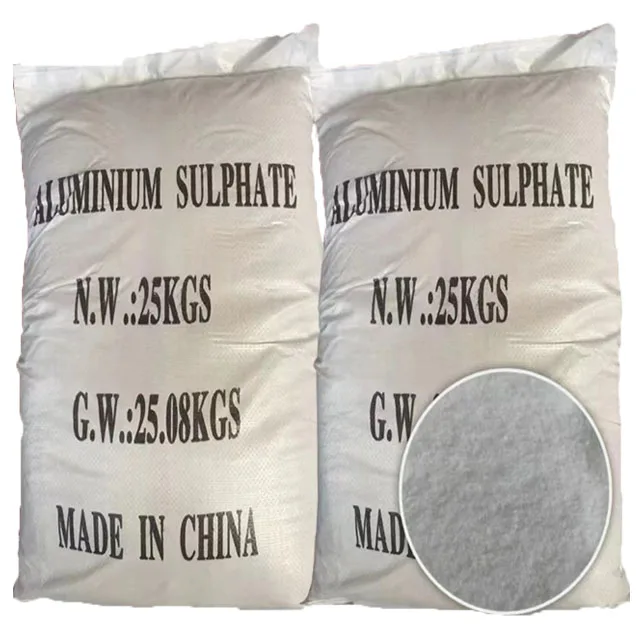 The manufacturer supplies high-quality aluminum sulfate 16% - 17%