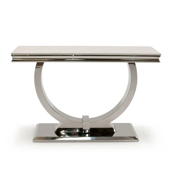 Modern Metal Multifunctional Top Center Coffee Table with Stainless Steel Metal Legs