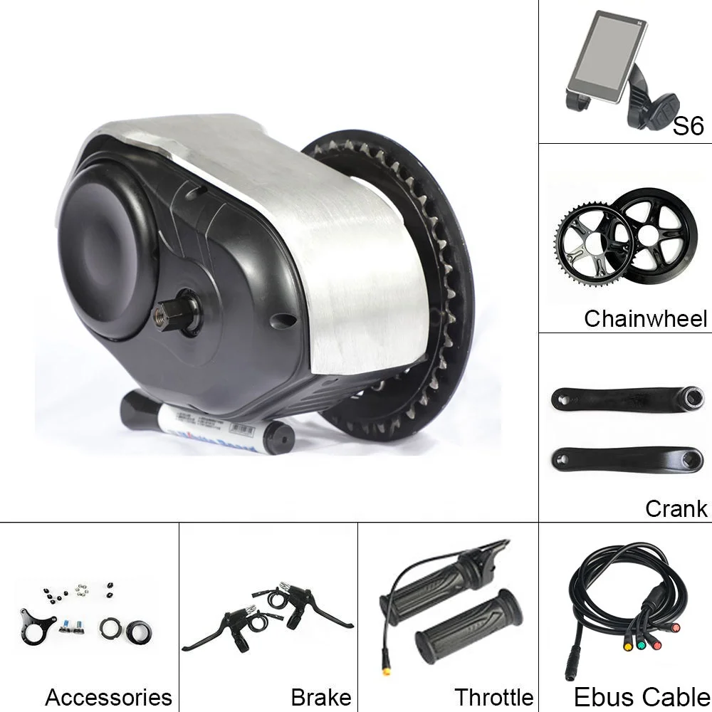 China factory Adult Electric bike 48v 500w Mid drive ebike kit