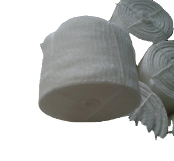 Pledget wound dressing ribbon gauze