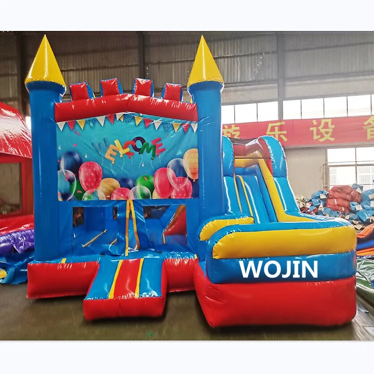 Hot selling PVC balloon theme inflatable bouncy castle  slide for party or event
