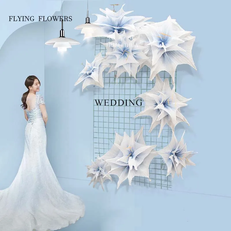 
Fashion silk cloth flowers artificial wedding background decorated with flowers 