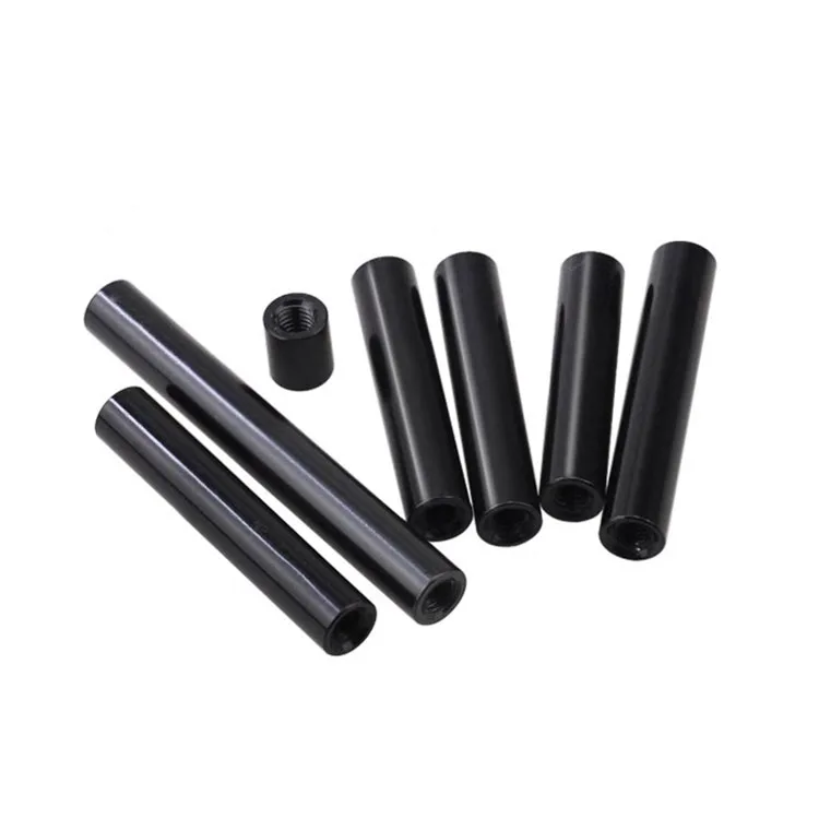 M2 M2.5 M3 M4 M5  Standoff Anodized Female Threaded and Unthreaded Black Aluminum Spacer
