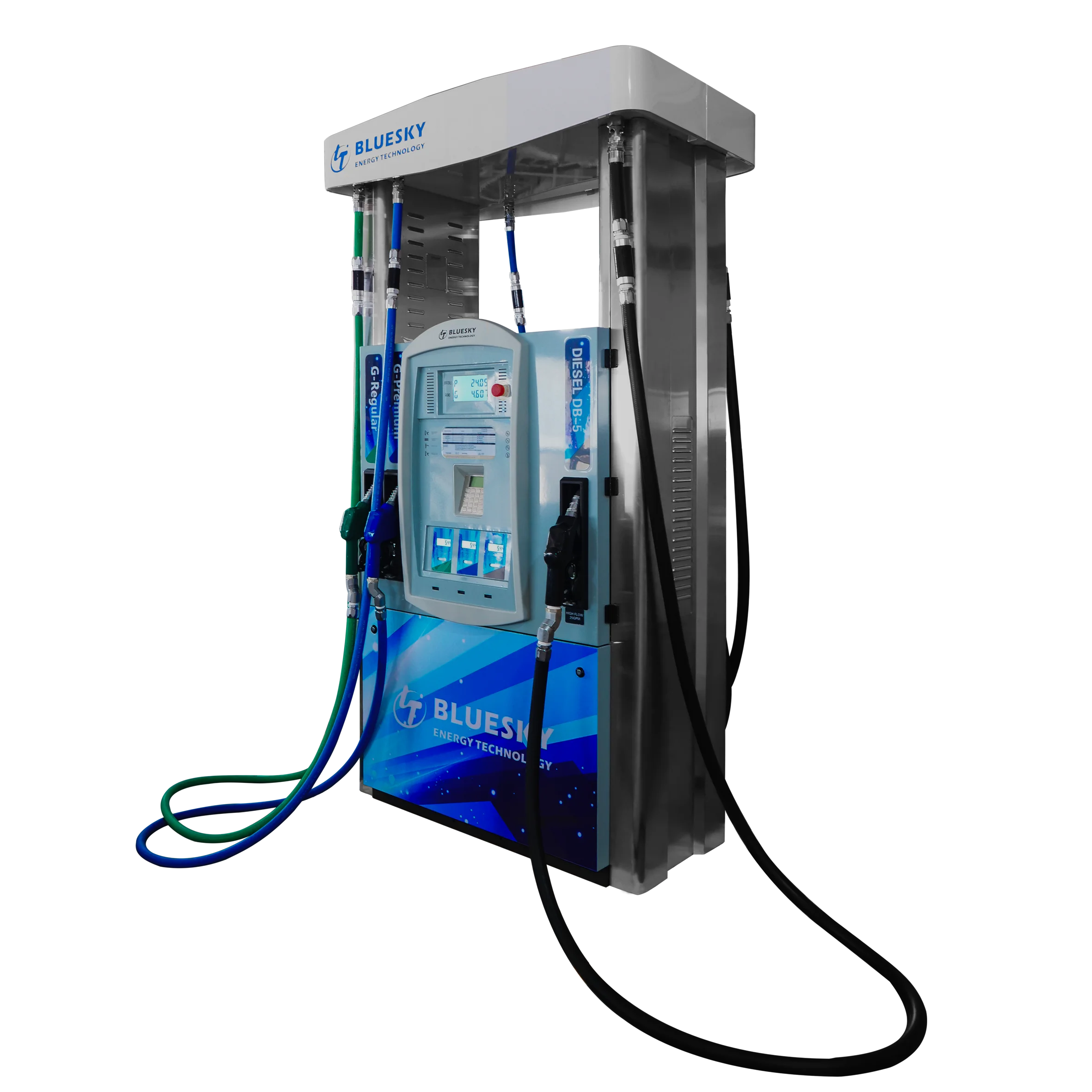 Blue Sky Automatic Cost-effective Gas Station Customized Gasoline Refueling Machine