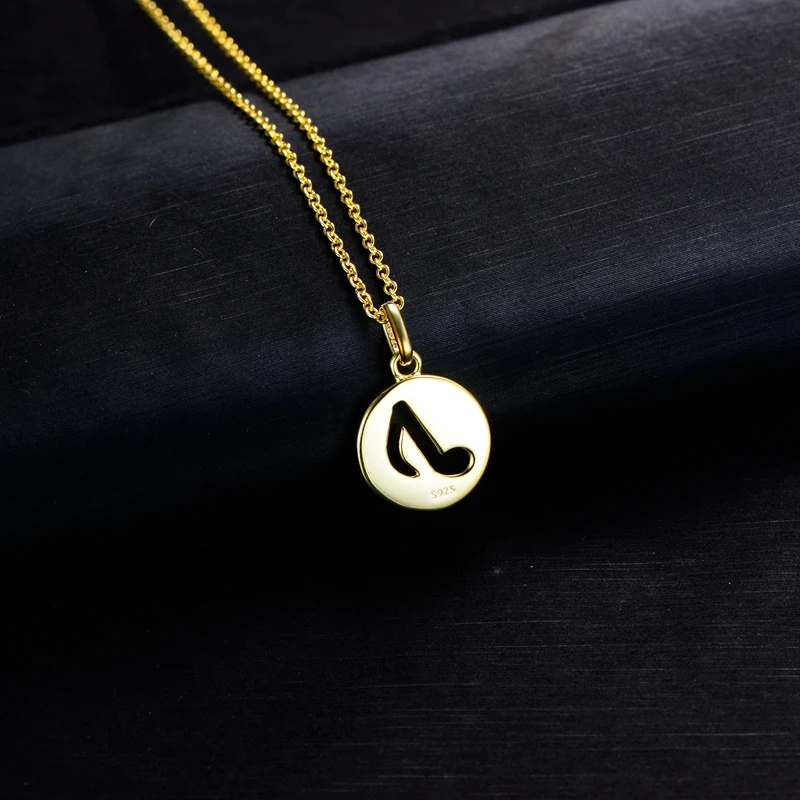 New Arrival 925 Sterling Silver Pendant  Necklace High Quality  Music symbol necklace For Women Girls