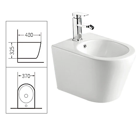 Toilette lavatory modern bathroom western commode one piece wall hang toilet commercial floating toilet with bidet