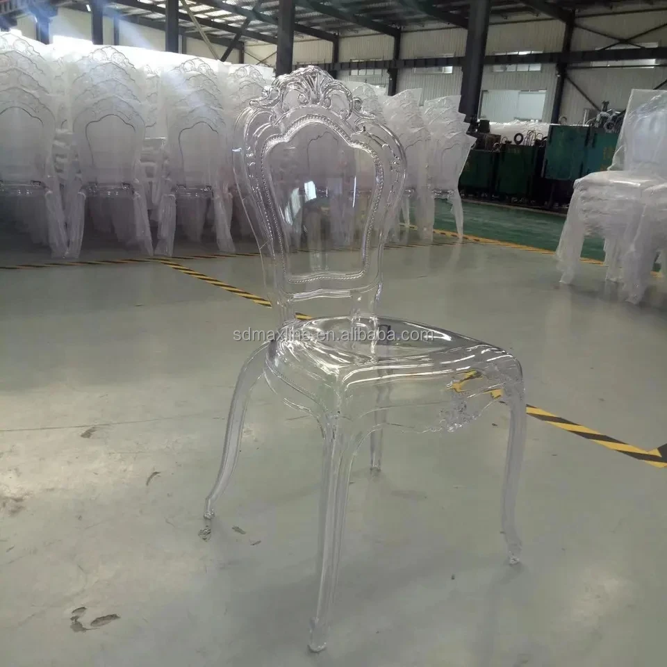 Resin Acrylic Crystal Clear Wedding Beauty Princess Bella Chair