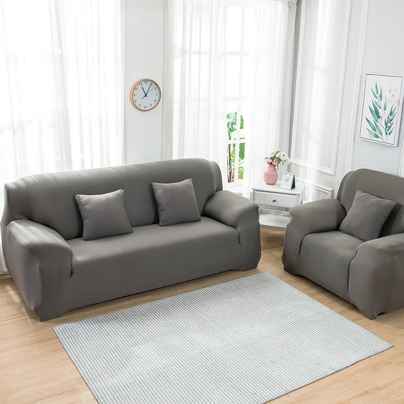 1/2/3/4 Seater High Grade Velvet Stretch Elastic Sofa Cover Living Room Couch Slipcover Furniture Protector Case Sofa Covers