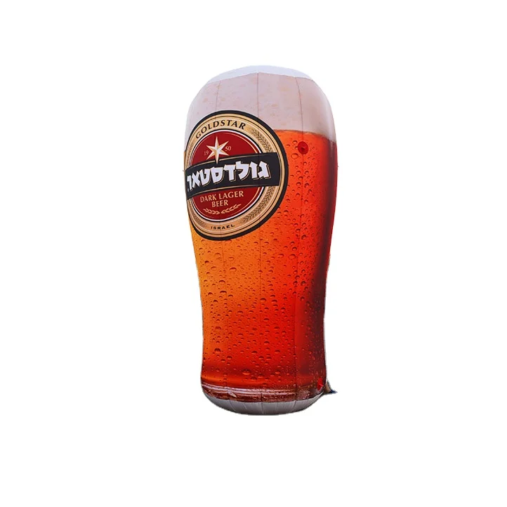 caixin custom inflatable glass cup for beer festival