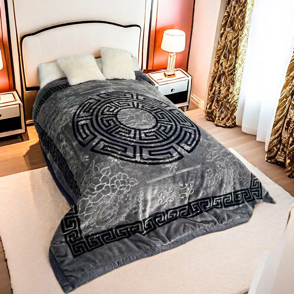 Высокое качество 100% полиэстер 1 слой корейский стиль raschel норки одеяло для оптовой продажи