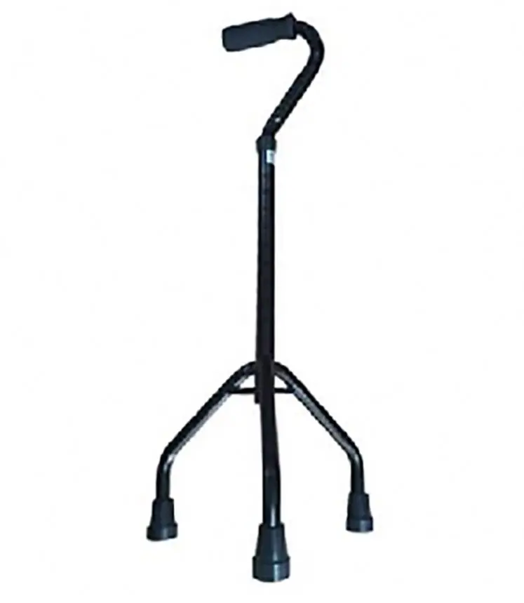 Light weight Ergonomic Handle Adjustable  Quad Walking Cane Quad Stick for disabled  and elder walking aid Stick With Large Base