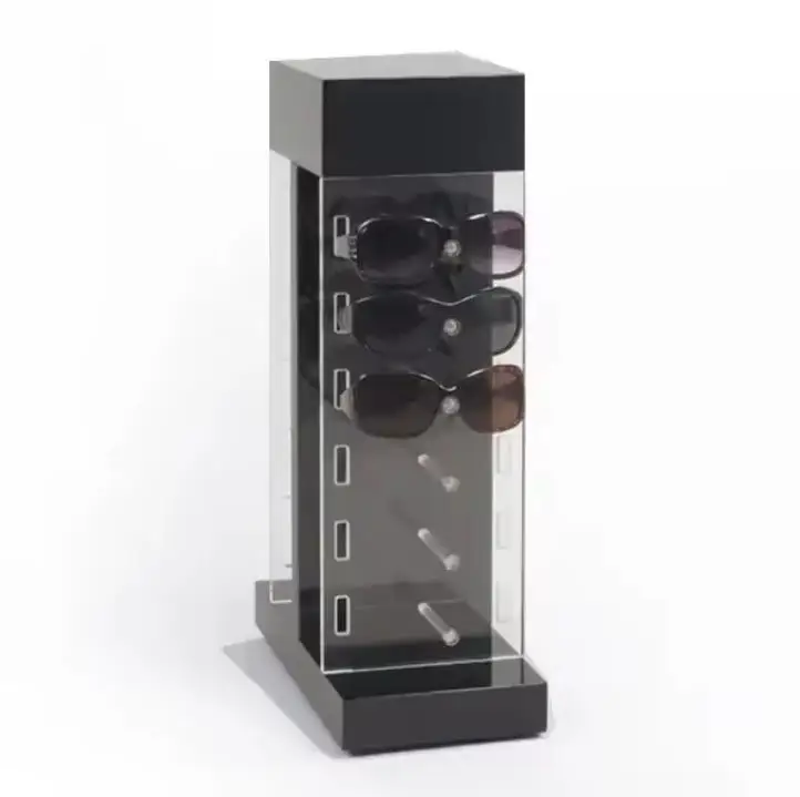 Wholesale Customized acrylic sunglasses floor cabinet eyeglasses display showcase