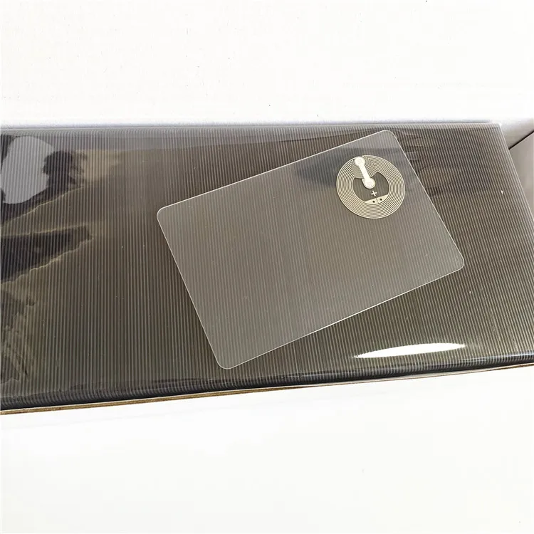 Custom encoding business transparent programmable nfc card with chip