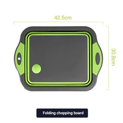Multi purpose plastic cutting board Portable 2-in-1 foldable plastic cutting board